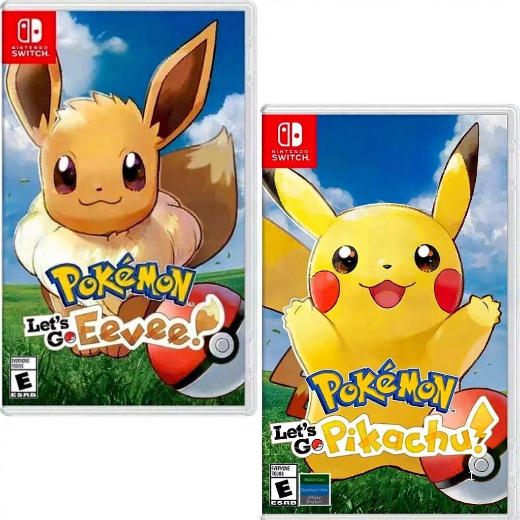 Pokemon: Let's Go, Eevee! + Pikachu! Switch Brand New Sealed Bundle (2018 RPG)