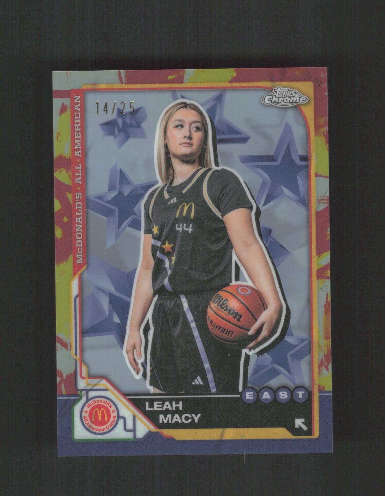2025 Topps Chrome McDonald's All American #24 Leah Macy Tie-Dye /25