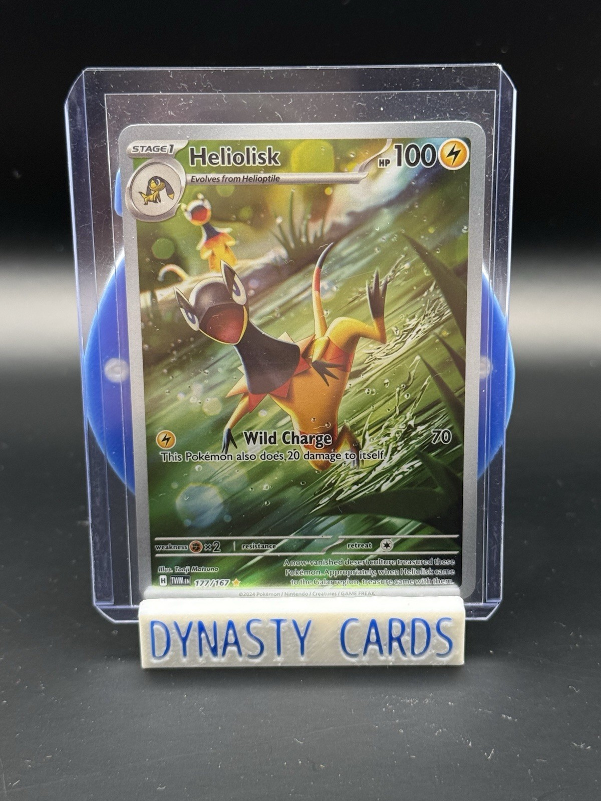 Heliolisk 177/167 Illustration Rare Holo NM Pokemon SV06: Twilight Masquerade