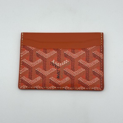 Goyard Cardholder Orange NEU & OVP Kartenetui Card Holder Wallet Canvas & Leder