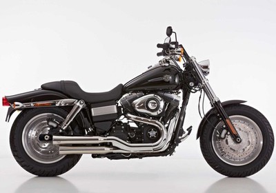 FALCON Double Groove Auspuff für HARLEY DAVIDSON DYNA Wide Glide 2010-2012 FXDWG