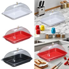 Cake Stand with Dome Serving Dish Lid for Desserts, Cakes, Cupcakes Easy to