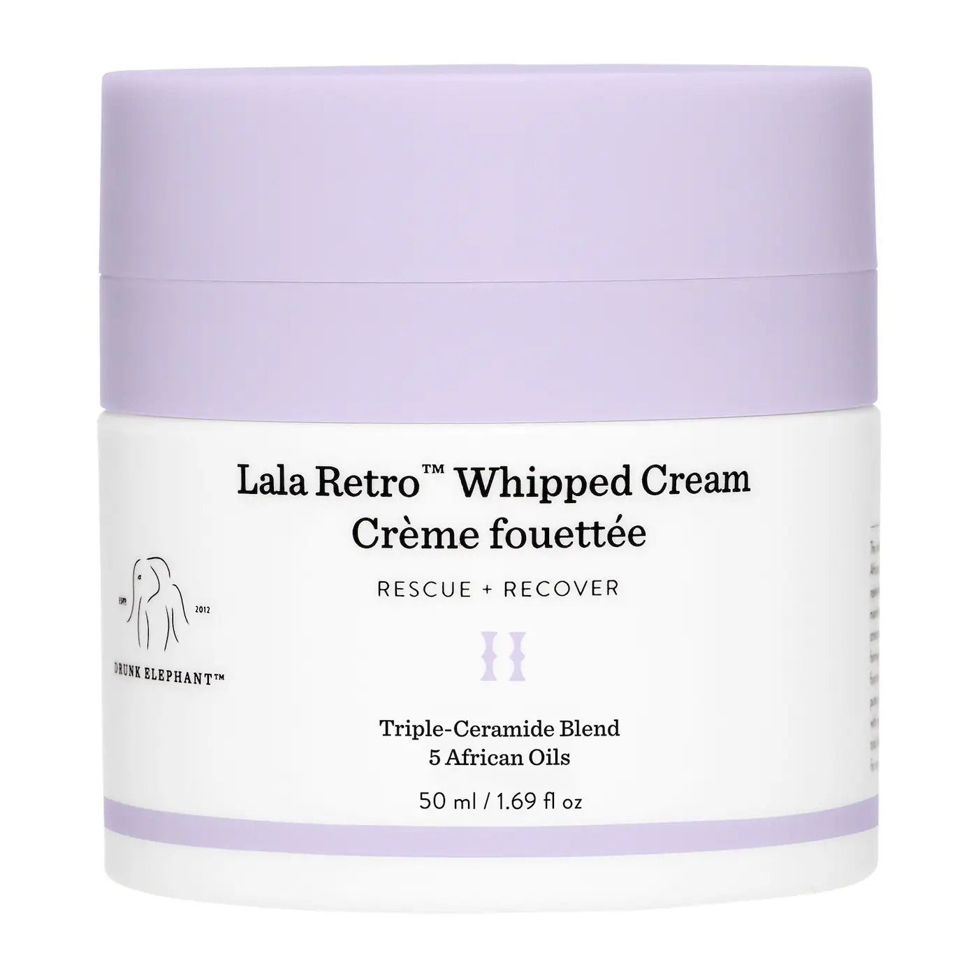 Drunk Elephant Lala Retro Whipped Cream 50ml Ceramide Moisturizer Hydration