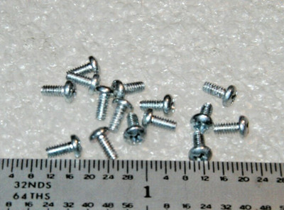 2-56 X 3/16'' SCREW  PAN HEAD PHILLIPS ZINC STEEL  - 100 pcs