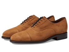 Johnston Murphy Melton Men's Shoes Cap Toe Light Brown Snuff Suede 9 M
