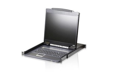 Aten CL3000N-ATA-2XK06GG Slideaway console 19 LED PS/2-USB Console German Ke ~E~