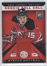 2013-14 Totally Certified Rookie Roll Call Red Jersey Stefan Matteau #RR-SMA 0a4