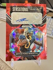 2023 Prizm - Sensational Signatures Bryce Ford-Wheaton #SS-BFW Red Ice Prizm