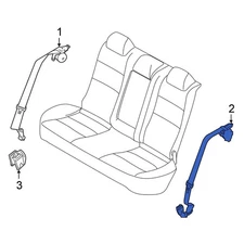 For Nissan Altima 2024 Nissan 888859HH9A Rear Left Seat Belt Lap & Shoulder Belt