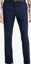 Michael Kors Men's Tonal Plaid Regular Fit Suit Pants