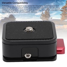 Camera Quick Release Plate 10kg Capacity Aluminum Alloy Universal Fit Camera