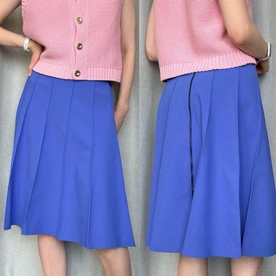 Maria Pinto NWT Woodley Knee Length Electro Blue Knee Length Skirt S 
