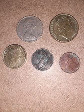 5 AUSTRALIA COINS. 1967 TO 2014. 1, 5, & 10 CENTS. 1 & 2 DOLLARS. CIRCULATED.