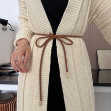 Elegant Women s Waistband Vintage PU Leather Thin Belt Waist Strap Fashionable