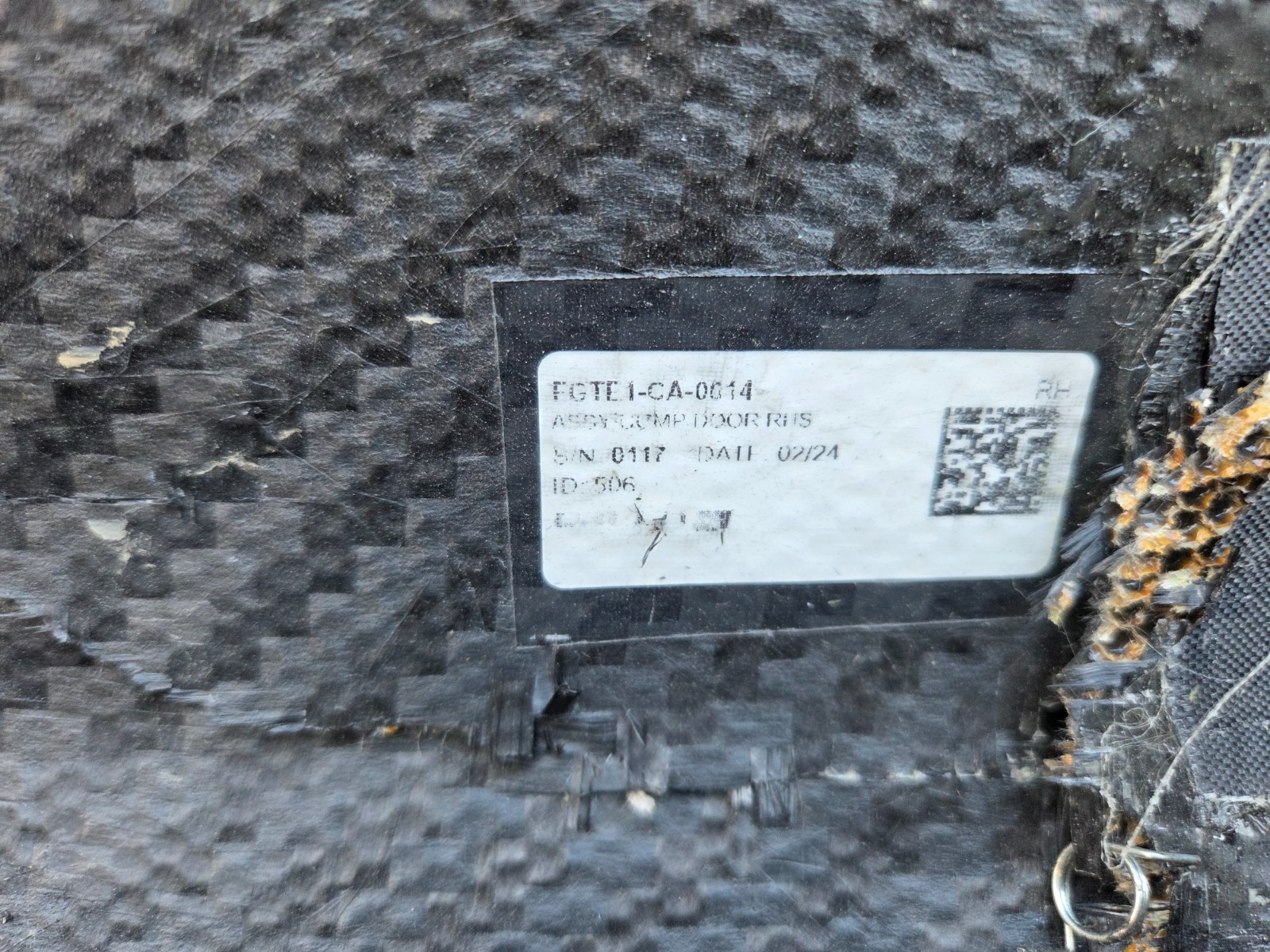 Ferrari  296 GT Right Carbon Fiber Door