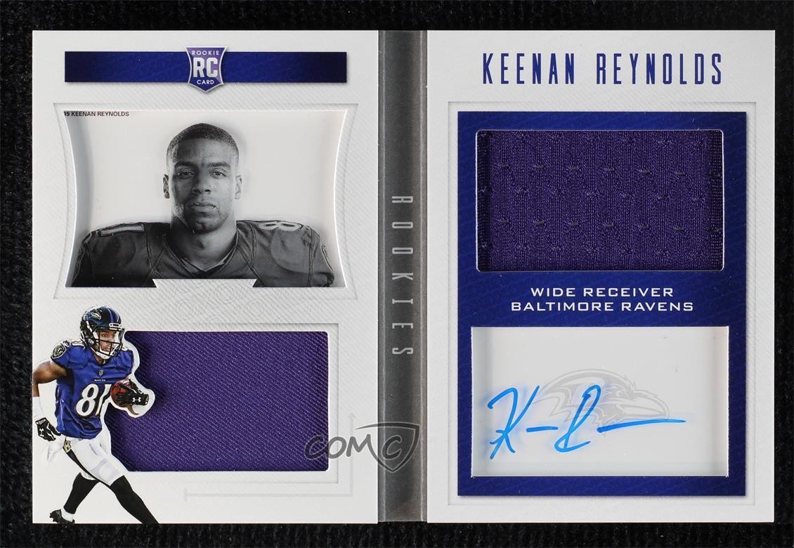 2016 Panini Playbook Jersey 77/199 Keenan Reynolds #139 Rookie Auto RC 0z5z