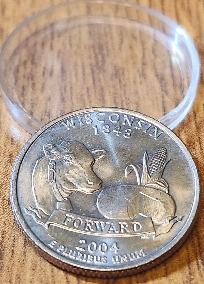 Black Friday Sale - 2004D Wisconsin State Collectible Quarter from Bank Rolls - Image 2 of 4
