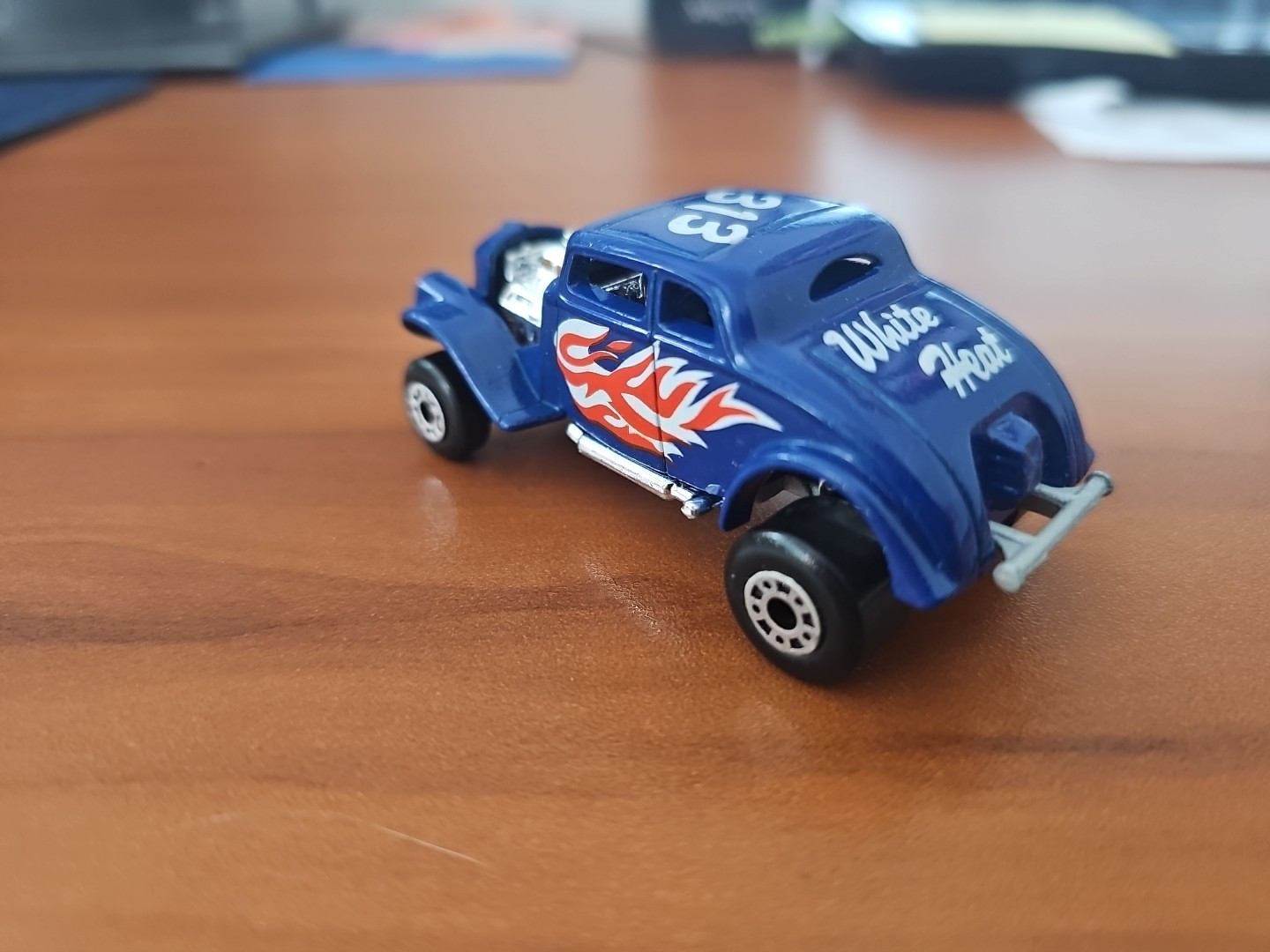 Matchbox #69 33 Willy's Street Rod.  Blue, With Original Box.  1982