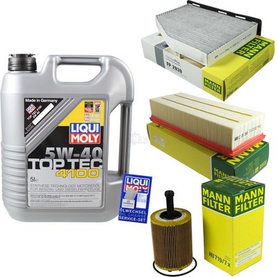 INSPEKTIONSKIT FILTER LIQUI MOLY ÖL 5L 5W-40 für VW Passat Variant 3C5 2.0 TDI