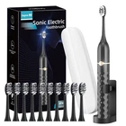 Sonic Electric Toothbrush Set, Equipped with 10 Brush Heads and Travel Case, ...