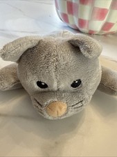 Melissa and Doug Grey Kitty Plush Cat Kitten Stuffed Animal Toy 8" Laying