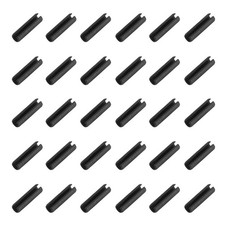 120Pcs Roll Pins 3/50 Inch(1.5mm) Dia 6/25 Inch(6mm) Length Black]