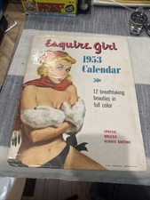 1953 Esquire Girl Pinup Calendar Serious Coll...