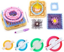 Ayasee Weaving Loom Kit, Flower Knitting Maker Pom Maker, Multicolor