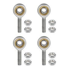 4pcs SA8T/K M8 Rod End 8mm Bore M8x1.25 Male Right Hand Thread 45# Steel