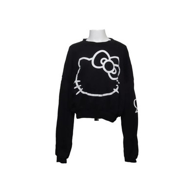 H&M, Sweatshirt, Größe: 170, Schwarz/Weiß, Baumwolle/Polyester, Print #jKh