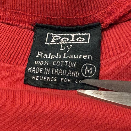 Polo Ralph Lauren Shirt Boys Medium Red USA flag Embroidered Youth Long Sleeve - Picture 3 of 7