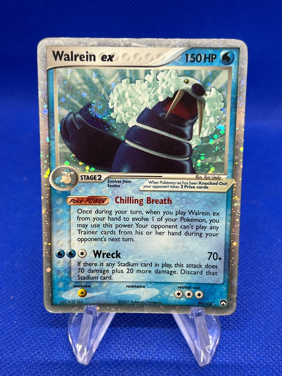 2007 Pokemon EX Power Keepers Walrein ex 99/108 Ultra Rare MP/HP W/ Swirl