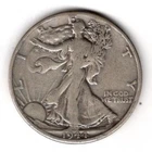 1944 D Walking Liberty Half Dollar 50c Circulated condition 90% SILVER