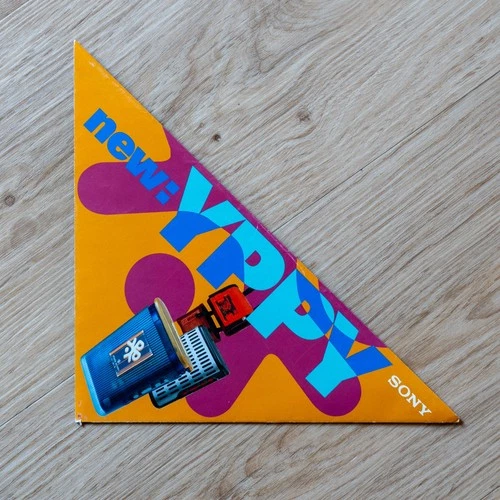 Sony Walkman Flyer YP Ad Vintage Cassette Player WM YPPY Series Promo Flyer