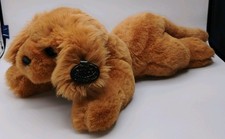 World of Smile 1983 Cocker Spaniel Floppy Dog Realistic Tan 18" Plush Toy Tag E