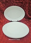 Arcopal France Restaurant White Oval Platter Set of 4 Plates 10.5”