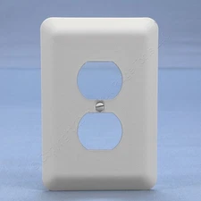 Leviton JUMBO White Metal Cover Duplex Receptacle Oversize Wallplate 89303-WH