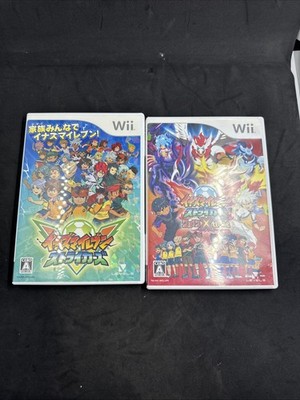 Inazuma Eleven Strikers 2012 X Treme & Go Strikers 2013 set Japan Nintendo Wii