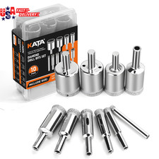 Diamond Hole Saw Kit: 10PCS Diamond Tile Drill Bits for Glass Bottles - Hole Saw