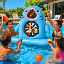 El mejor juego de juguetes de piscina para niños adolescentes, juego de mesa de dardos inflable con...