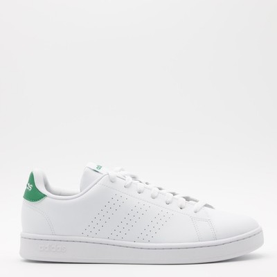 Adidas Men's Advantage Breathable Comfortable Athletic Low Shoes White/Green 8