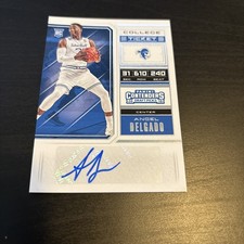 2018 Contenders AUTO ROOKIE Angel Delgado RC #121 Seton Hall Basketball (f3)