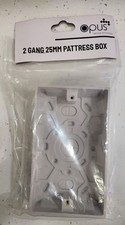 Image of 2 Gang 25mm Pattress Box