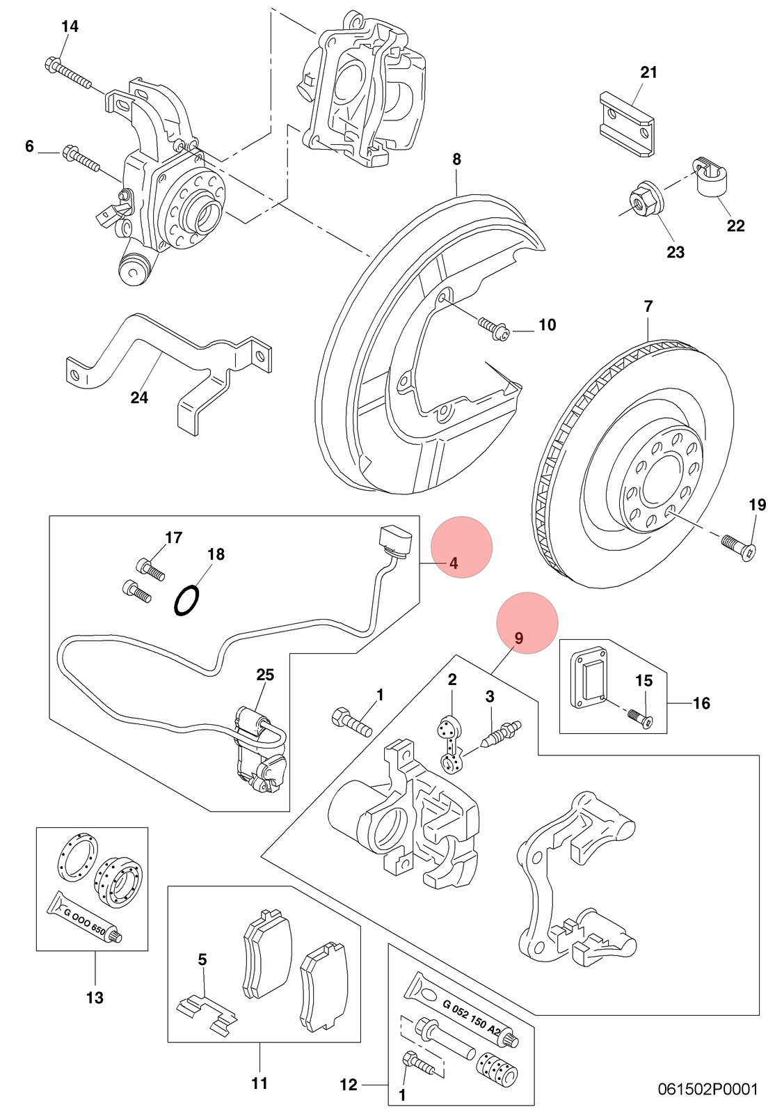 04-10 BENTLEY CONTINENTAL GT REAR LEFT DRIVER SIDE BRAKE CALIPER ACTUATOR OEM