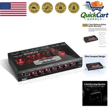 4-Band Car Pre-Amp Stereo Equalizer - Subwoof...