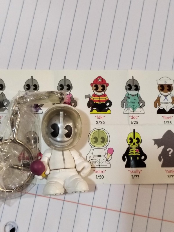 Kid Robot Super Mini Keychain Series 4 Kid astro 1/50 Keychain.