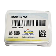 Boiron Bryonia 6C, Relieves Muscle & Joint Pain, 80 Pellets - 3 PACK Exp 07/2027