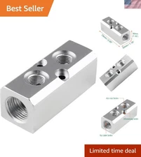 2 Way Pneumatic Manifold Air Distribution Block - Essential Compressor Accessory