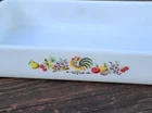 Vintage Fire King Anchor Hocking #410 Rooster Casserole Baking Dish 1.5 Quart