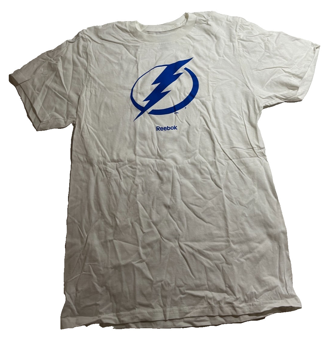 Reebok Tampa Bay Lightning T-Shirt – Men’s Medium – NHL Hockey STAINED